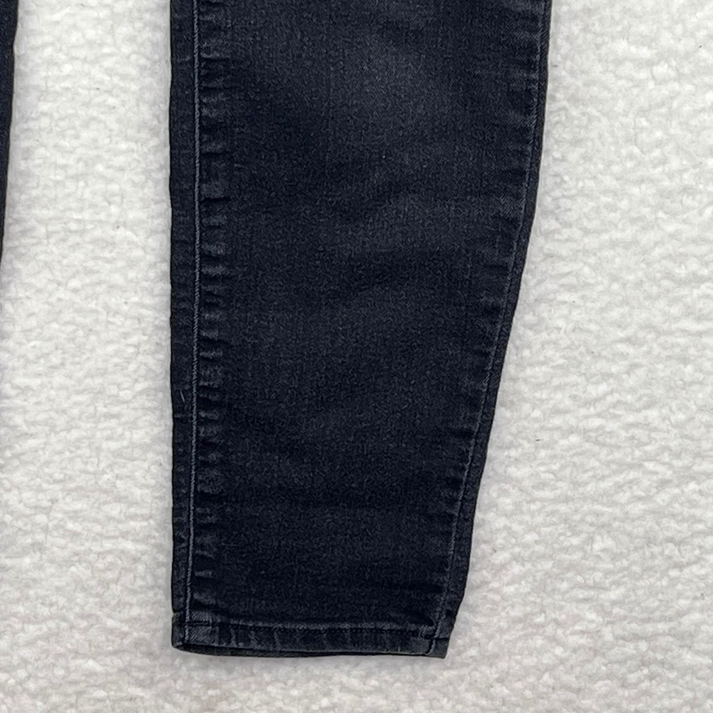 Guess Womens EMMA Skinny Jeans Faded Black Mid Rise Denim Iconic Logo Size 29 - Picture 7 of 16